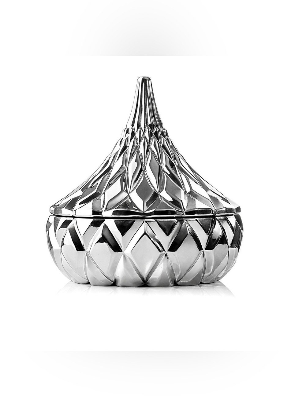 NIB Hershey's Kisses Electroplated Candy Dish with Gift Box